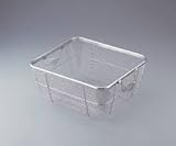 保育学校用品　クリーンバスケットカゴ（深型）　ステンレス　熱風保管庫用食器・器具カゴ