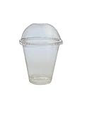 ニッチプラス(Niche Plus)テイクアウト容器 クリアカップ 14オンス 420ml 専用フタ付(ドーム型 穴なし リッド)50セット 12ND