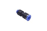 「ノーブランド品」エア作動継手コネクト異径 フィッティング 8mm OD x 4mm OD チューブ 空気圧ストレート ユニオン コネクタ/カプラ(5個入）