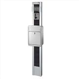 オンリーワン　レリーフポール　ポストセット　ミルク　【表札はカッティングシールとなります】　【機能門柱　機能ポール】 　カーボンブラック