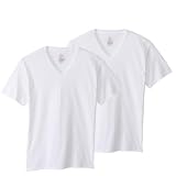 [ヘインズ] アンダーシャツ 半袖 Ｖネック (2枚組) 抗菌防臭加工(Fresh IQ) 2P RS ＶネックＴシャツ グローバルバリューライントップス HM1EY704 メンズ ホワイト LL