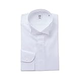 [HITOYOSHI(ヒトヨシ)/H FORMAL MADE IN JAPAN]人吉シャツ ブロード フォーマルシャツ ウィングカラー 比翼前立 シングルコンバーチブルカフス 長袖(ホワイト/39-84)[FO-W-003]