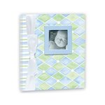 Baby Book in Blue and Green Diamonds by Penny Laine by Penny Laine