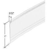 CRLClearRoundTopBulbTypeShowerDoorBottomSealandSweep36inlong [並行輸入品]