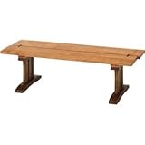 木目調 ダイニングベンチ/ベンチ 【幅115cm】 木製 『楔』 〔什器 カフェ〕【代引不可】 生活用品 インテリア 雑貨 インテリア 家具 椅子 ダイニングチェア top1-ds-1951344-ah [簡素パッケージ品]