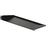 StarTech.com 奥行き7インチ ユニバーサル固定式ラックマウント型棚板/収納棚 1U 耐荷重15kg 1.6mm冷延鋼板使用 CABSHELF1U