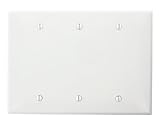Leviton MIDWAYサイズHigh Impact熱可塑性3-gang空白Wallplate PJ33-W 1