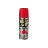 (まとめ買い)熱田資材 ラッカースプレー300ml 赤 PA-S300 〔×10セット〕