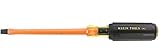 Klein Tools 602-4-INS Insulated Cabinet-Tip Heavy-Duty Round-Shank Screwdriver [並行輸入品]