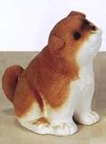 犬おすわり《茶》 6号SV41-01