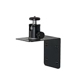 プロジェクター壁付け金具 耐荷重3kg 1/4インチネジ 三脚 カメラ 角度調節360° ダークグレー (ショート) PMW-A1203DG