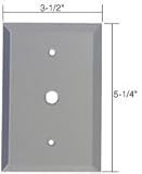 C・R・Laurence gmp4g CRLグレー3 / 8 "ケーブルテレビガラスミラープレート