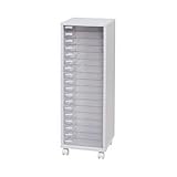 木製フロアケース（A4） 18段 ホワイト