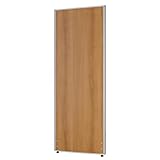 法人様向け カグクロ 木目調ローパーテーション メラミン 間仕切り H1600×W600 シルバーフレーム ナチュラルウッド 衝立セット PW0616SET1-NW