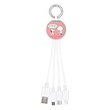 グルマンディーズ ピーナッツ スヌーピー マルチ充電ケーブル レッド SNGG-104RD