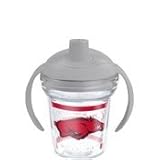 TervisタンブラーArkansas Razorbacks 6oz Sippy Cup withグレー蓋