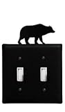 ESS-14 Bear Double Switch Electric Wall Plate with Silhouette [並行輸入品]