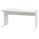 LOOKIT ワークデスク 幅140cm×奥行70cm パソコンデスク 勉強机 木製 デスク 白 ホワイト WDH-1470
