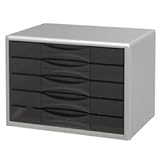 トヨダプロダクツ レターケース A4 横型 5段 スチール (シルバー)