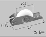 LIXIL部品 窓・サッシ用部品 戸車 雨戸：戸車7分溝用(旧ミゾ用)[AZWS609] シルバー[AZWS609]