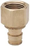 Tribal gidds-302403 1 " x 1 " Female NPT pex-aアダプタ、鉛フリー
