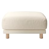 無印良品 カバー 生成 綿麻バスケット織 ソファ本体 オットマン ウレタン ポケットコイル用 82585032