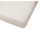 Big Oshi Jersey Knit 100% Cotton Fitted Crib Sheet, Cream by Big Oshi