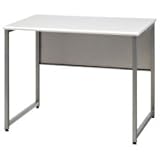 ナカバヤシ マイデスク　間口パネル（スチール）タイプ　幅９００×奥行６００ｍｍ　ホワイト