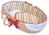 Hoohobbers Ruffled Moses Basket Stellar Stripes [並行輸入品]