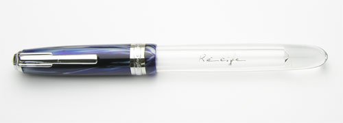 Recife レシーフ クリスタル 万年筆 マーブルブルー （エルバンの