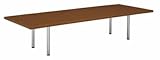 コクヨ　会議用テーブル　WT-10・20シリーズ　会議用テーブル　メラミン天板　角型　構成4枚　脚4本　幅3215×奥行き1200×高さ670mm カラー:R（ローズウッド）