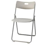 中央可鍛工業　折りたたみイス（樹脂）　ホワイトグレー　FC-700　1脚