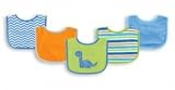Luvable Friends Printed Baby Drooler Bibs with PEVA backing (Blue Dino) by Luvable Friends