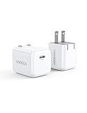 UGREEN PD充電器 20W 超小型急速充電器【PSE認証済み 折り畳み式プラグ 2個セット】ACアダプター Type C充電器 iPh