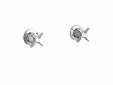 Kohler K-T7744-3-CP Triton Two-Handle Wall-Mount Valve Trim, Polished Chrome [並行輸入品]
