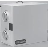 Fantech SH 704 Heat Recovery Ventilator (HRV), Single Speed Unit, Airflow CFM 0.4" W.C. (Low/High), 