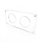 ジアン 缶バッジ 収納ケース ディスプレイ スタンド 58mm 缶バッチ 展示 飾る アクリル (2枚用)