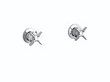 Kohler K-T7744-3-CP Triton Two-Handle Wall-Mount Valve Trim, Polished Chrome [並行輸入品]