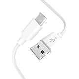 Superer Type C 1.5 m の充電ケーブル Fire互換用 充電ケーブル、対応 Fire HD 8/10、Max 11、HD 8/10 キッズモデル、HD 8/10 キッズプロ タブレット タイプc 充電コード(ホワイト)