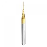uxcell エンドミルCNCルータービット チタン被覆タングステン 超硬彫刻フライス盤 PCB ファイバー ウッド用 0.5mm x 4mm
