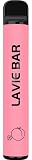 電子タバコ 持ち運び シーシャ 使い捨て ニコチン0 タール0 800回 ベイプ VAPE 強烈刺激 LAVIE BAR ラヴィーバー スターターキット (ピーチアイス)