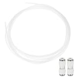 uxcell PTFEチューブホース 内径3 mm×外径4mm 長さ4m PTFEフッ素樹脂チューブ 3Dプリンター用 コネクタ + パイプカッター ホワイト