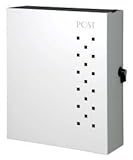 ポスト 郵便受け 壁掛け 壁付け ステンレス デザインポスト 鍵付き プント 鍵付 モダン /左開き