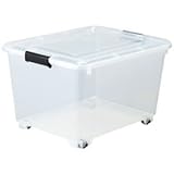 コロ付クリアボックス 10個組 生活用品 インテリア 雑貨 インテリア 家具 オフィス家具 オフィス収納 [並行輸入品]