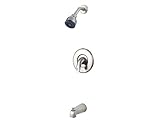 Pfister G89-8SRK Serrano 1-Handle Tub and Shower Combo, Brushed Nickel [並行輸入品]