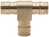 Tribal Mfg。f306e886 302390鉛フリーpex-a真鍮T型、1 " x 1 " x 3 / 4 "