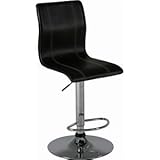 カウンターチェア(ハイチェア) スタイル ハイ 昇降機能/足置き/背もたれ付き スチール/合成皮革 ブラック（黒）【代引不可】 生活用品 インテリア 雑貨 インテリア 家具 椅子 カウンターチェア top1-ds-752203-ah [簡素