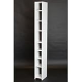 sunneed 収納庫 リリススリム オープンタイプ 20cm幅 178cm高 ブラウン/ホワイト色 OP-20DBR/WH