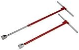 Reed Tool VK3CK1EXT Main Valve Key with 1-Inch Curb Key with Extension Shafts for Additional 6-Feet 