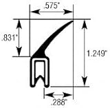 CRL垂直尾翼トリムシール – フランジサイズ: .079 in to .099 in